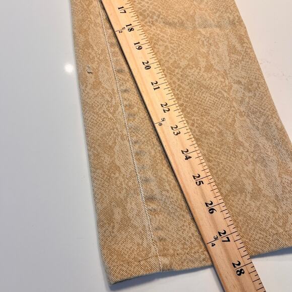 Lauren Ralph Lauren Snake Print Modern Straight Jeans 6 - Picture 12 of 13